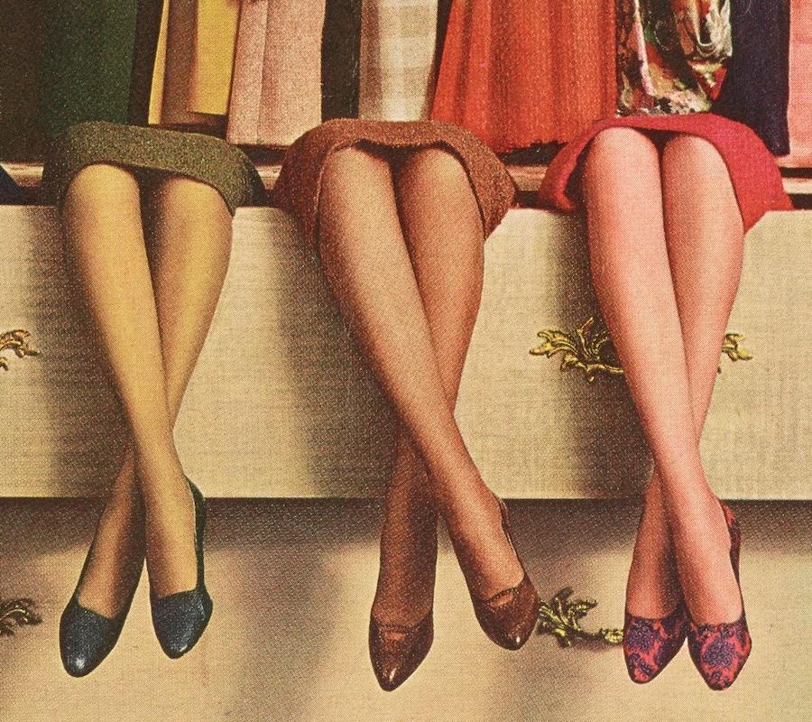 ad for colorful stockings
