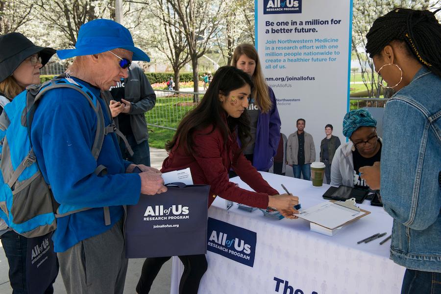 All of Us research program sign up table