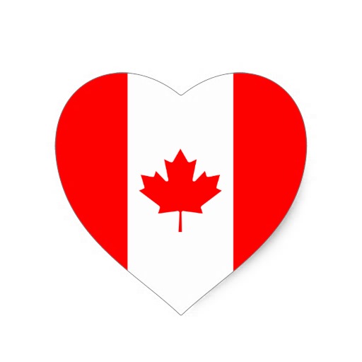 Canadian Flag Heart