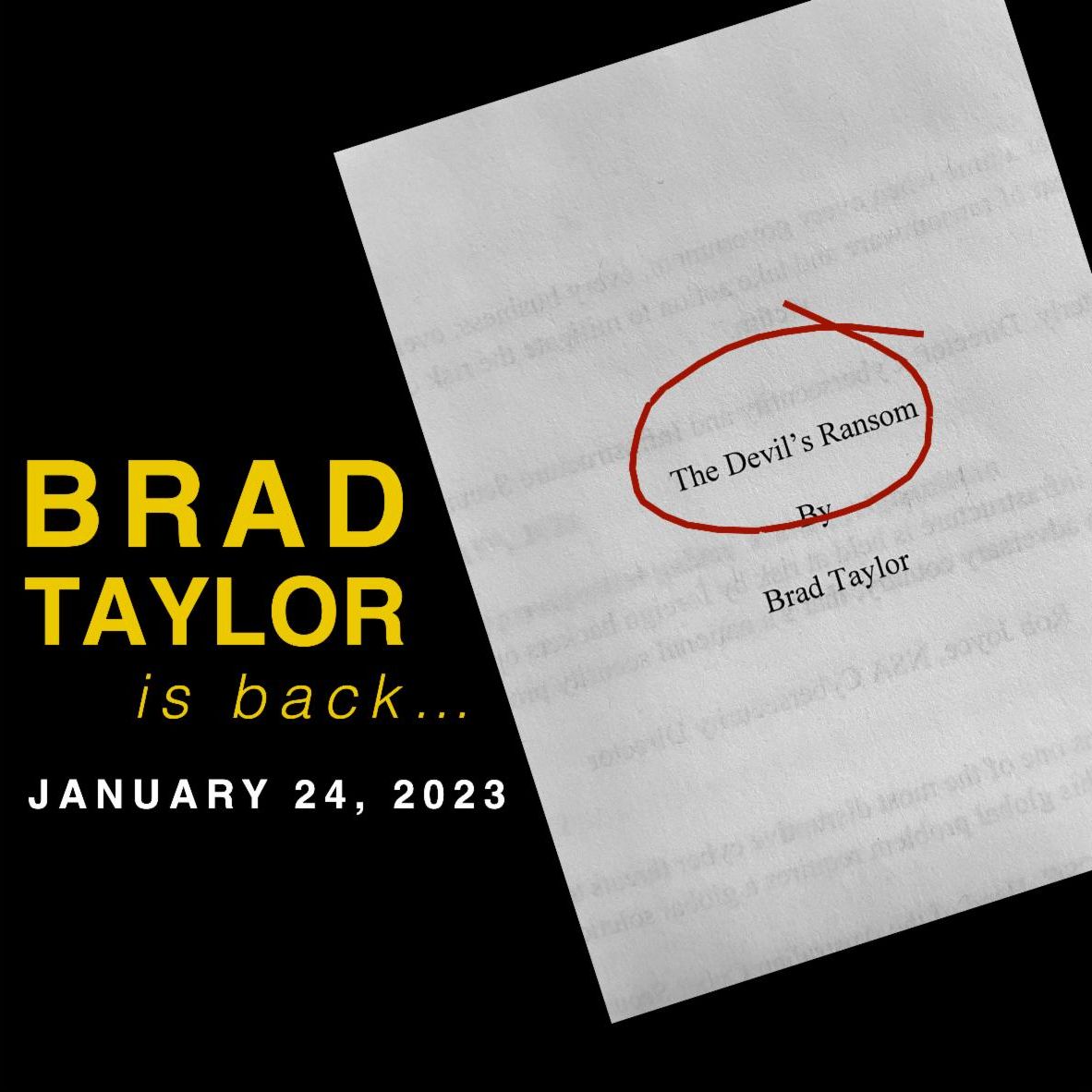 Brad Taylor's THE DEVIL'S RANSOM