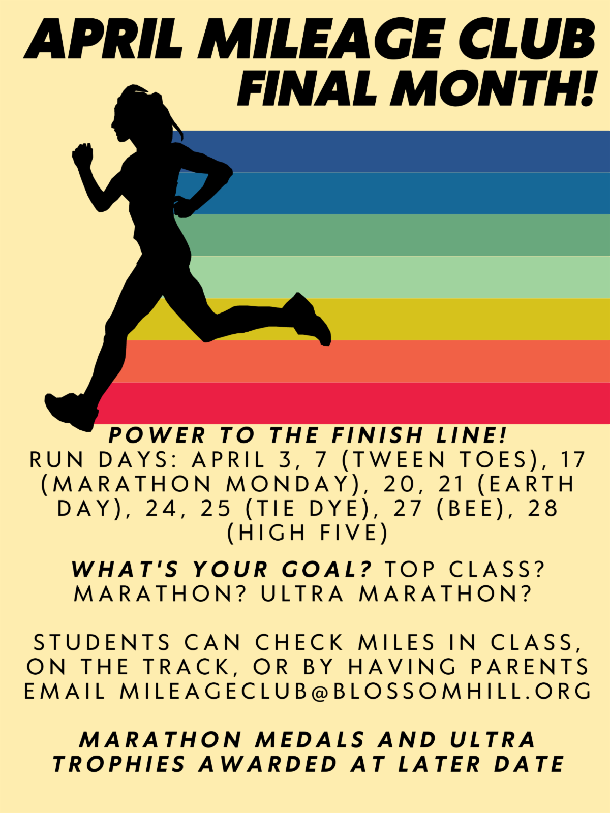 April Mileage Club Final Month!
