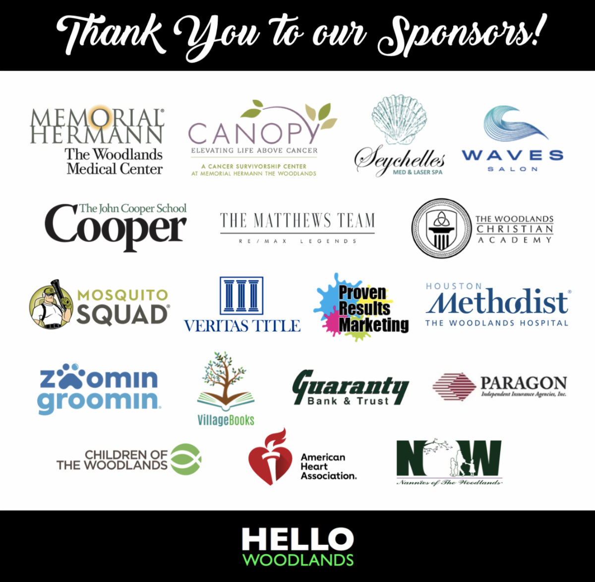 Hello Woodlands! Events This Week