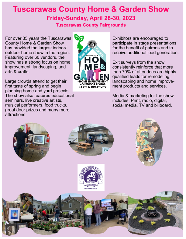 2023 Tuscarawas County Home & Garden Show April 2830 at the