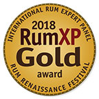 2018 Rum Renaissance Festival Gold medal award