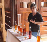 Nancy Fraley giving instruction at ADI Hands-on Distilling Workshop