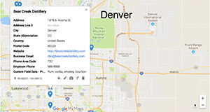 ADI map of distilleries