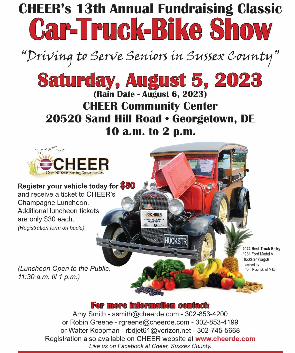 13th Annual Car, Truck & Bike Show Cheer