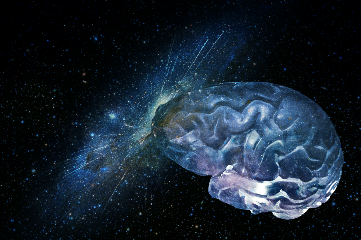 Brain image in space