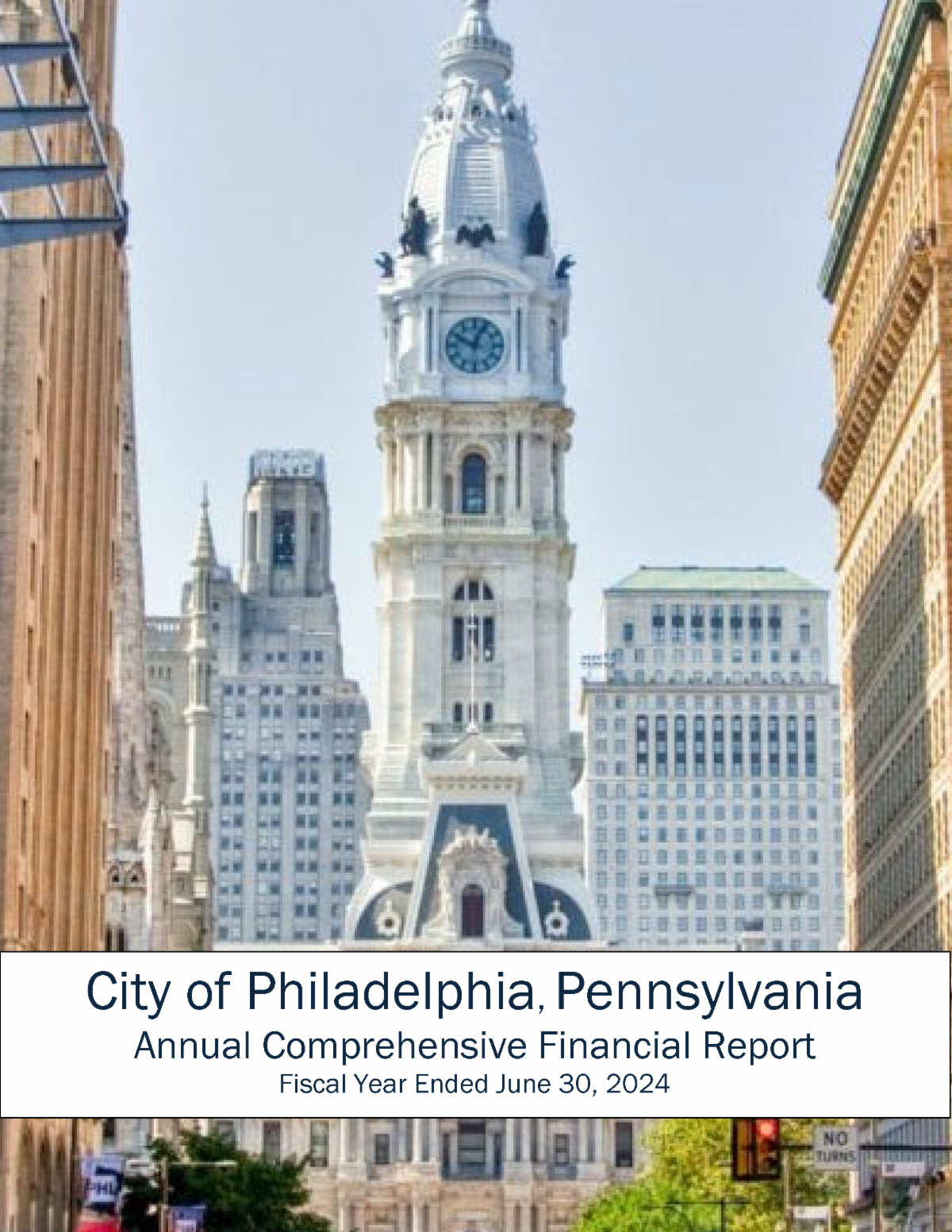 Cover page of the City of Philadelphia's FY24 Annual Comprehensive Financial Report