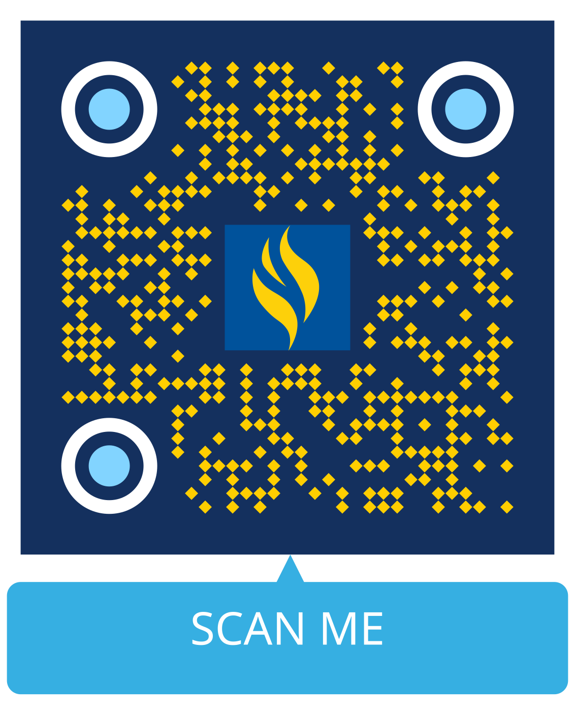 QR code with words "Scan Me" below it.  Links to DCCC Next-gen Digital Literacy program information