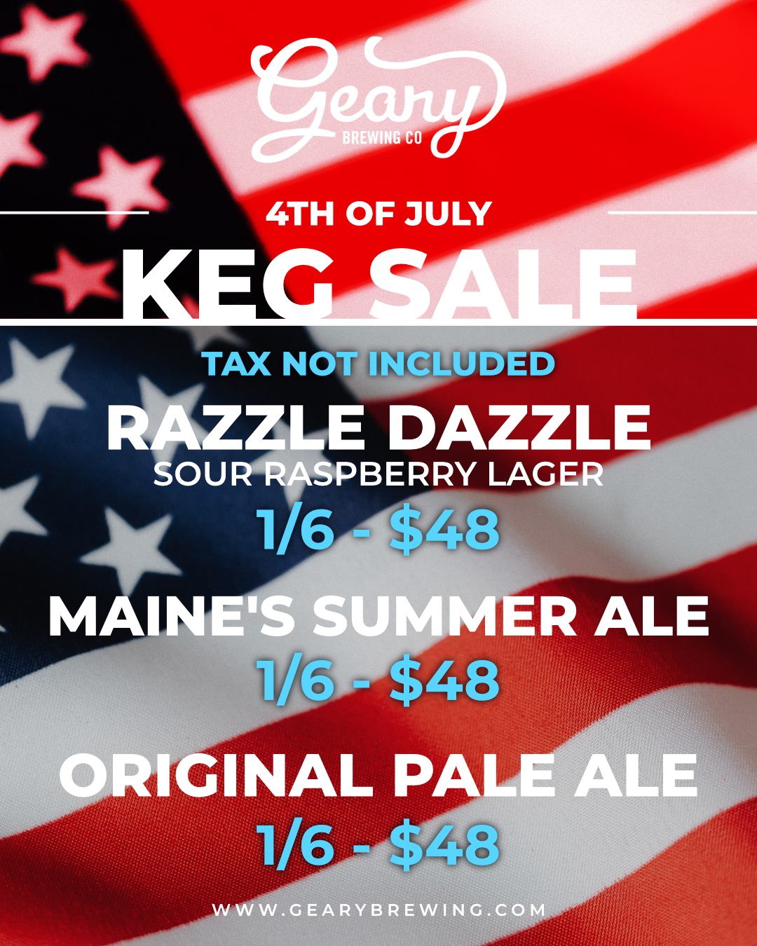 The 4th of July keg sale is here!