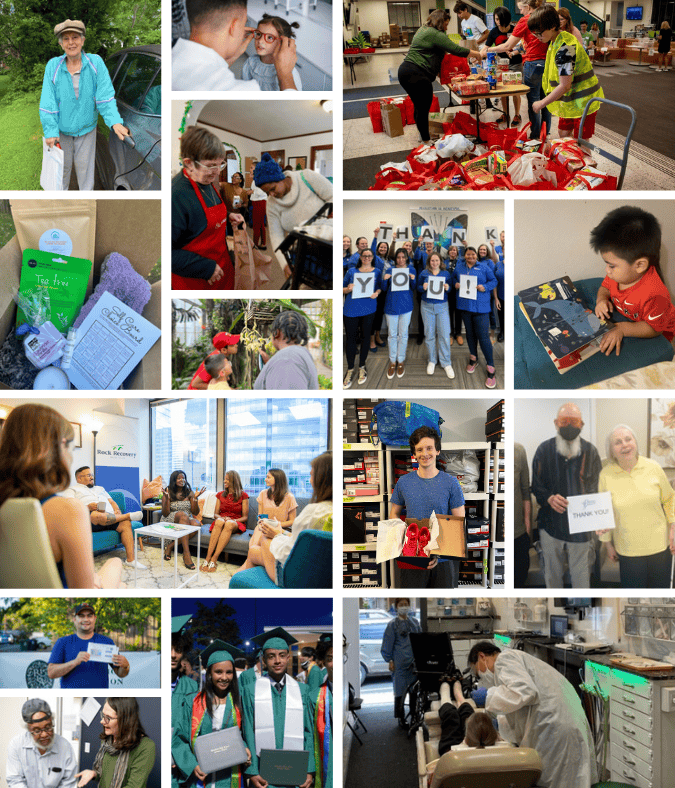photos of 17 fully funded wishes