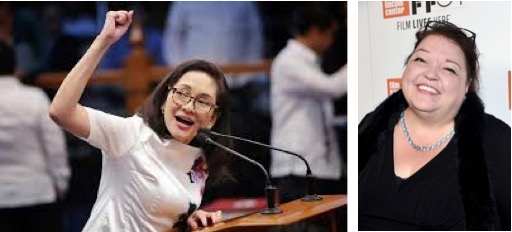 Risa Hontiveros and Lisa Graves