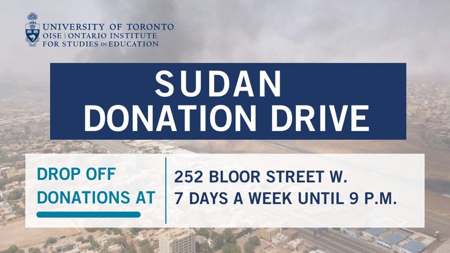 Sudan Donations Drive