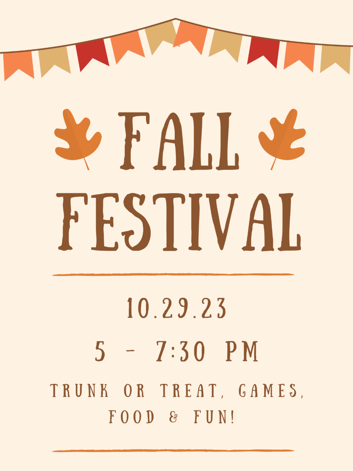 FIFBC Kids 2023 Fall Schedule