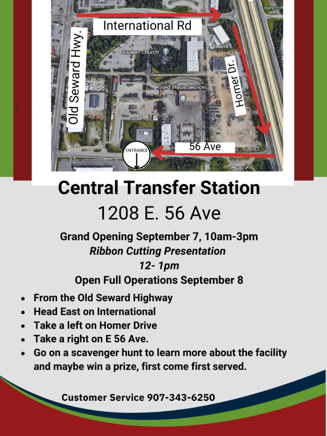 FCC Alert Central Transfer Station Grand Opening September 7, 2023
