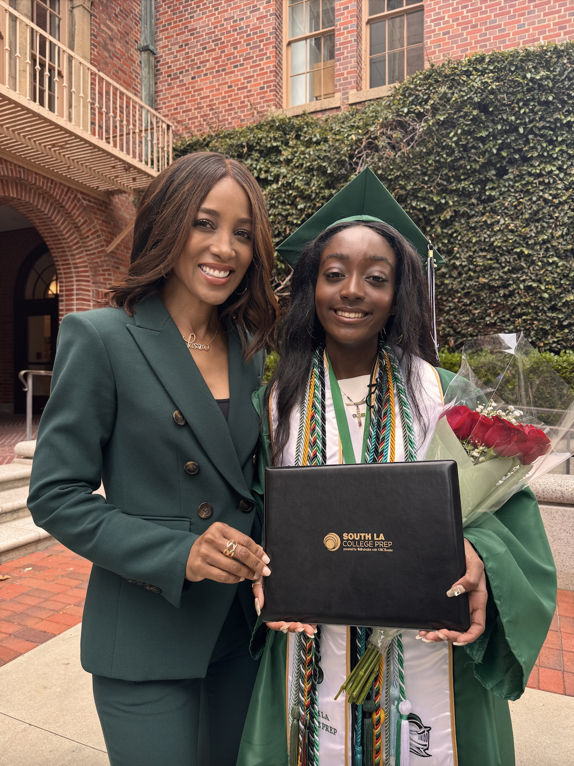 Shaun and Chrystyn at South LA College Prep’s Graduation