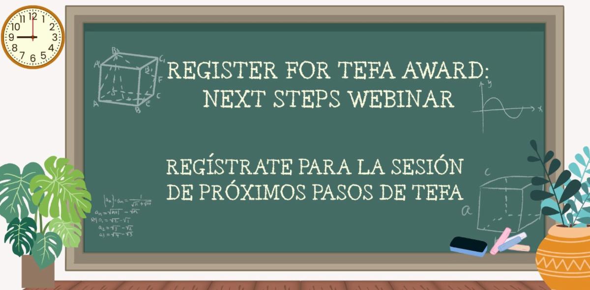 TEFA Award: Next Steps Webinar