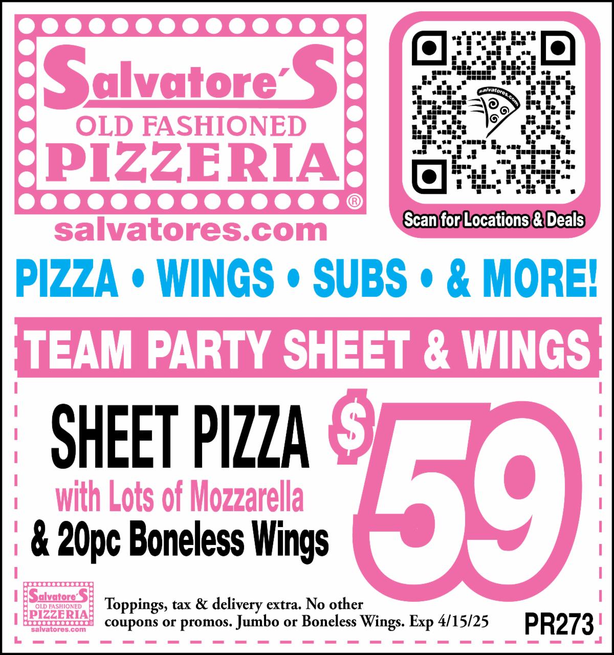 Salvatore's Coupon