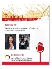 Podcast - Voices from the Field 38 – Reclaiming Indigenous ways of being to transform communities