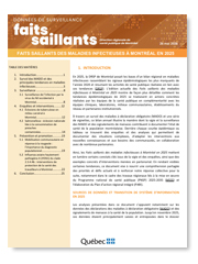Gouvernement du Québec - Faits saillants des maladies infectieuses à Montréal en 2025