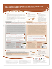 Affiche - Action climatique dirigée par les Premières Nations et liens avec la santé