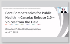 Webinar - Core Competencies for Public Health in Canada: Release 2.0
