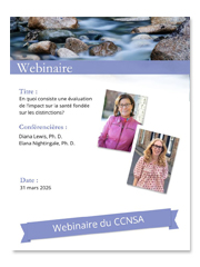 Webinaire - En quoi consiste une évaluation de l’impact sur la santé fondée sur les distinctions?