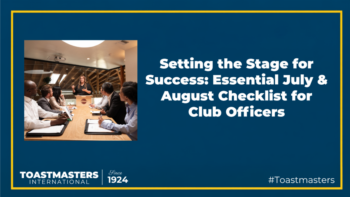 Setting the stage for success blog