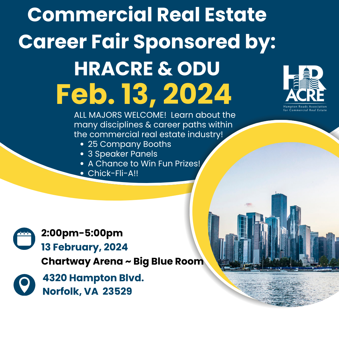 Commercial Real Estate Career Fair Feb. 13th! ALL Students & Majors