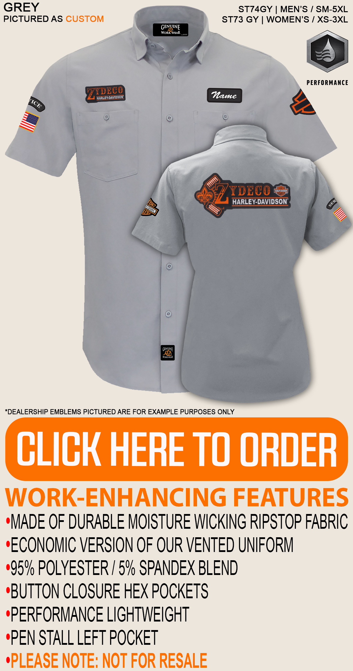 WE HAVE A NEW, LOWER COST UNIFORM AVAILABLE! The Lightweight Performance Uniform Made w/Moisture