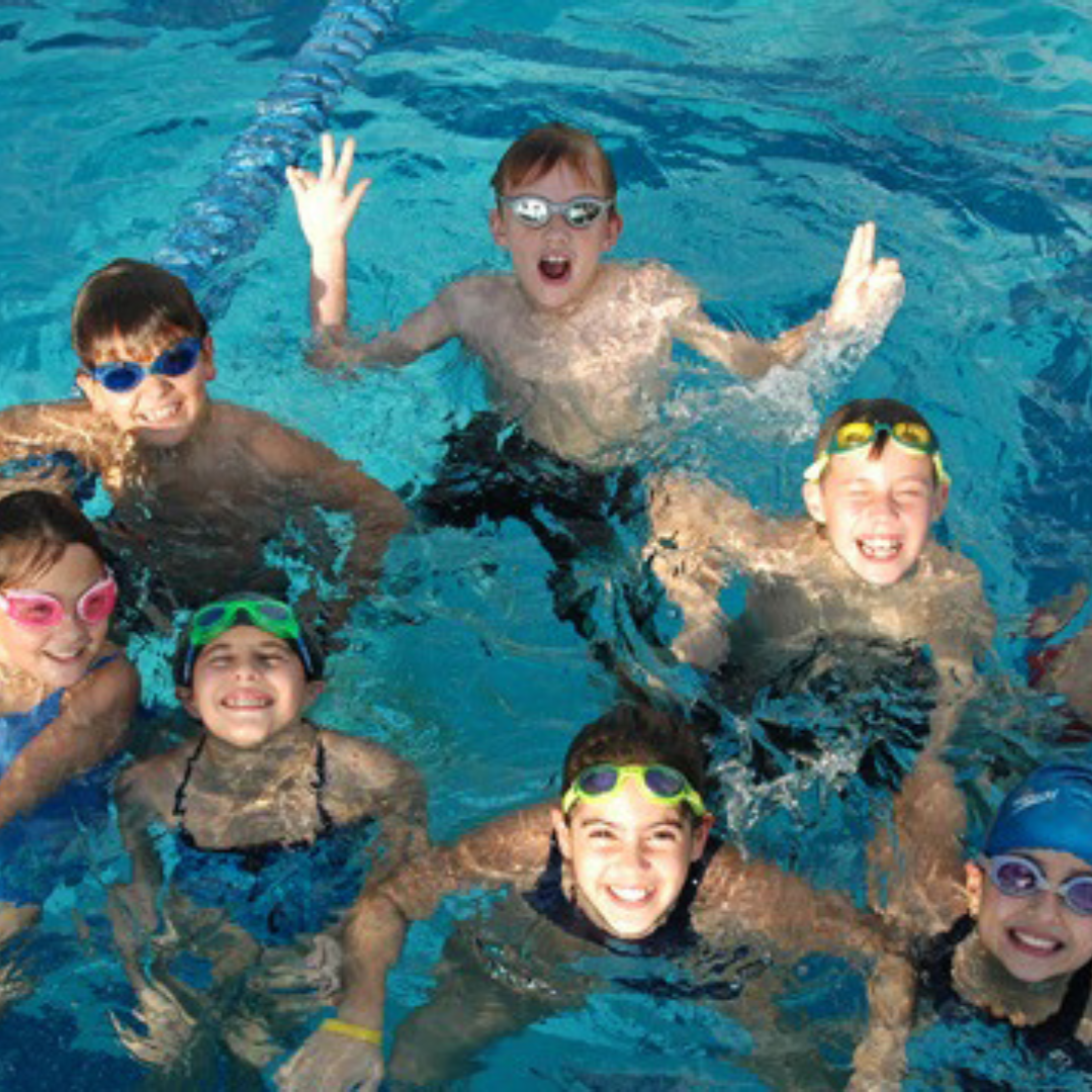 photo of kids in a pool