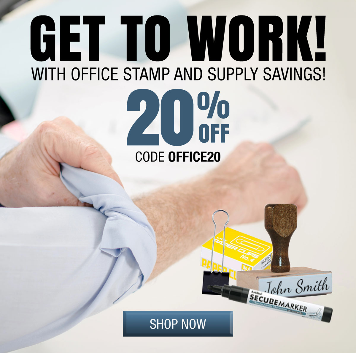 Save Work Work! Work! Work! Save 20%!