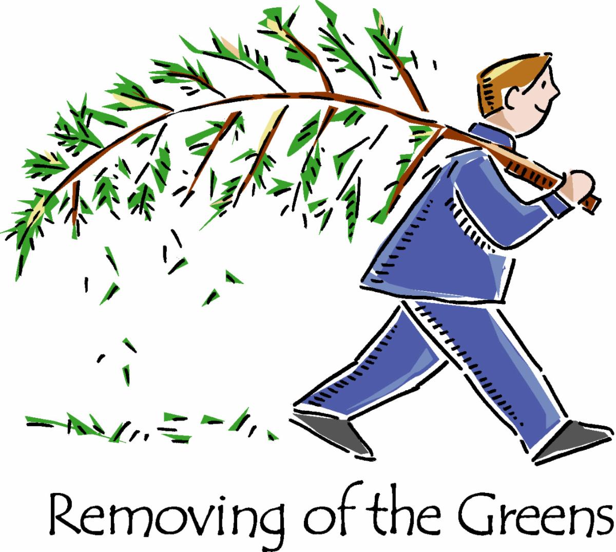 Removing greens