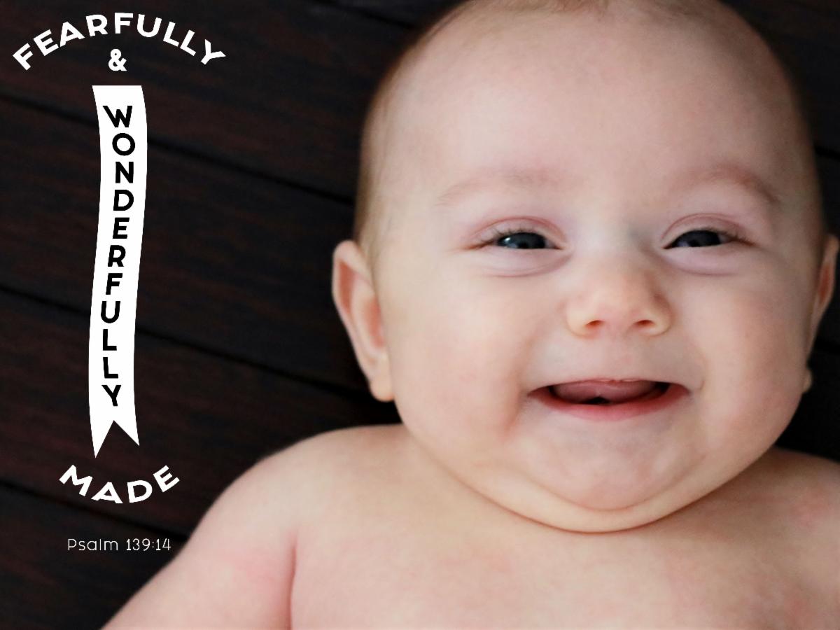 Baby smiling