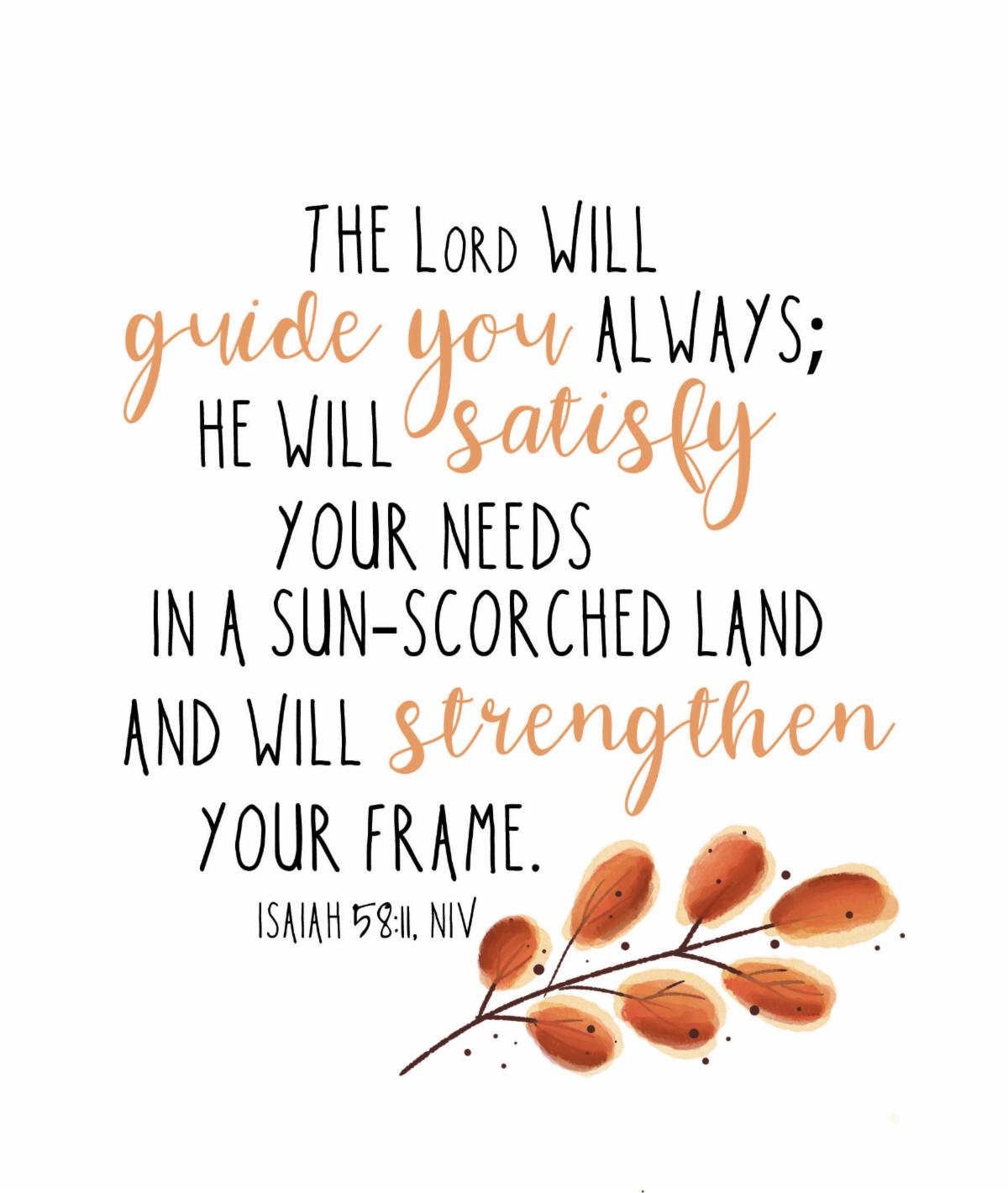 He will guide