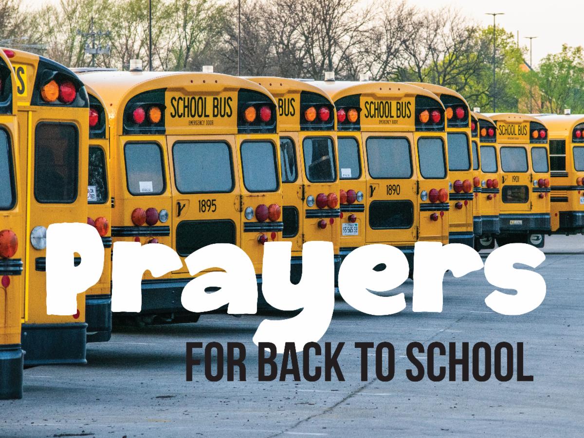Prayers for back to school