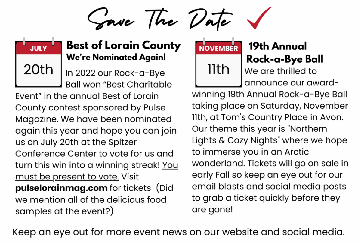 Summertime Updates at Blessing House Will we see you at the Best of Lorain County Thursday?