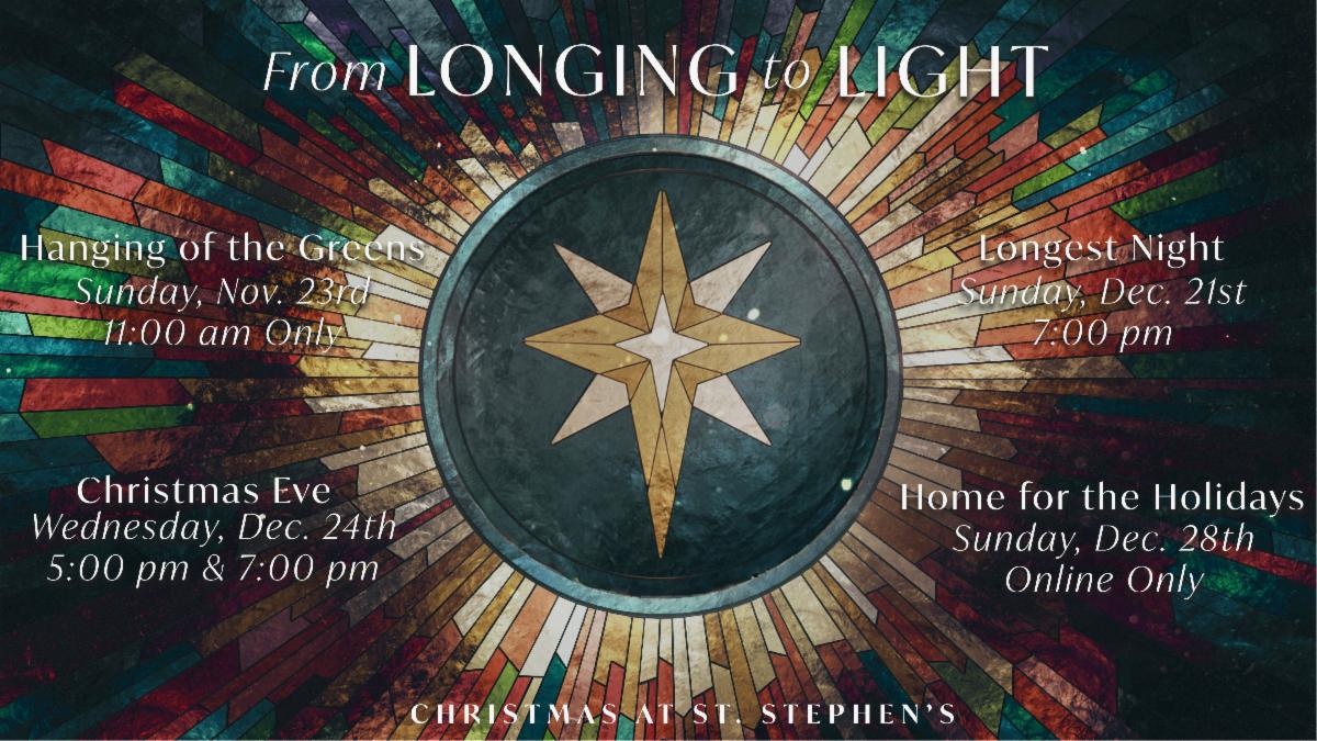 From Longing to Night introducing Advent season events