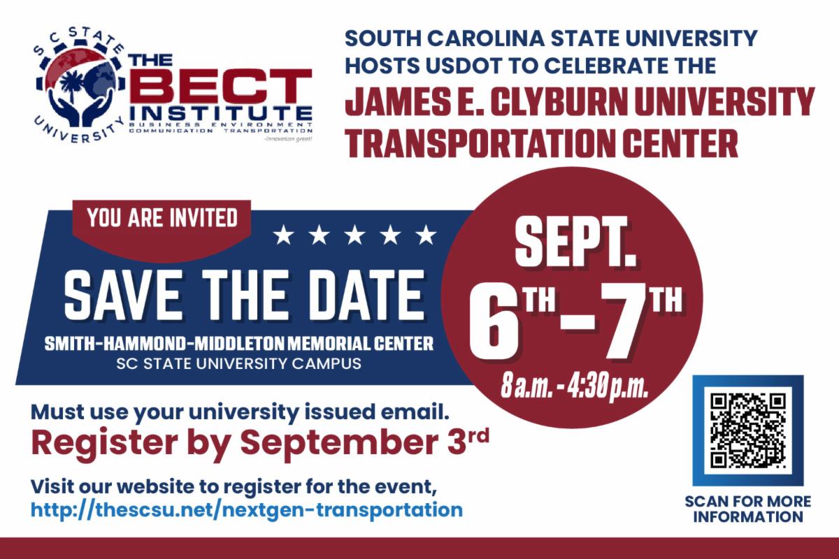 Reminder Register for SC State/USDOT Transportation Summit