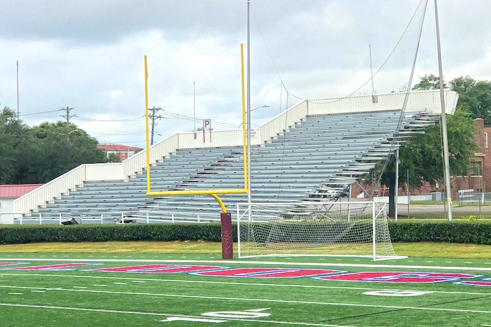 Photos SC State removes endzone bleachers with plan to build health