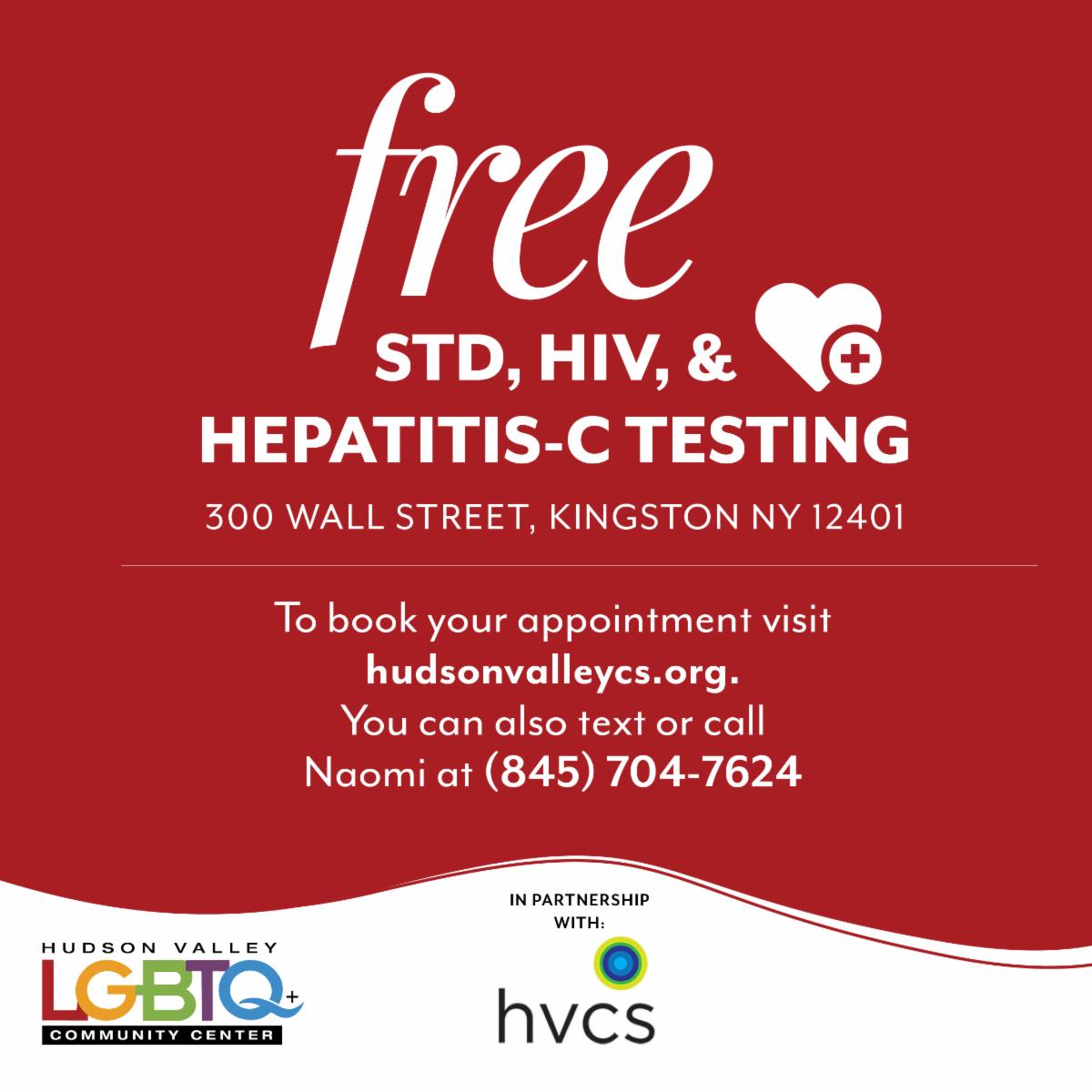 Program description on a red background.