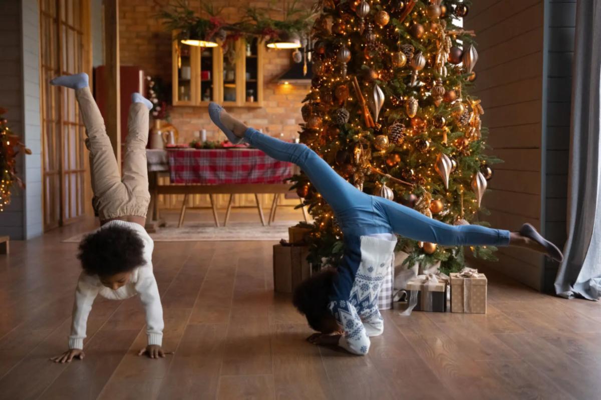 african kids yoga Christmas
