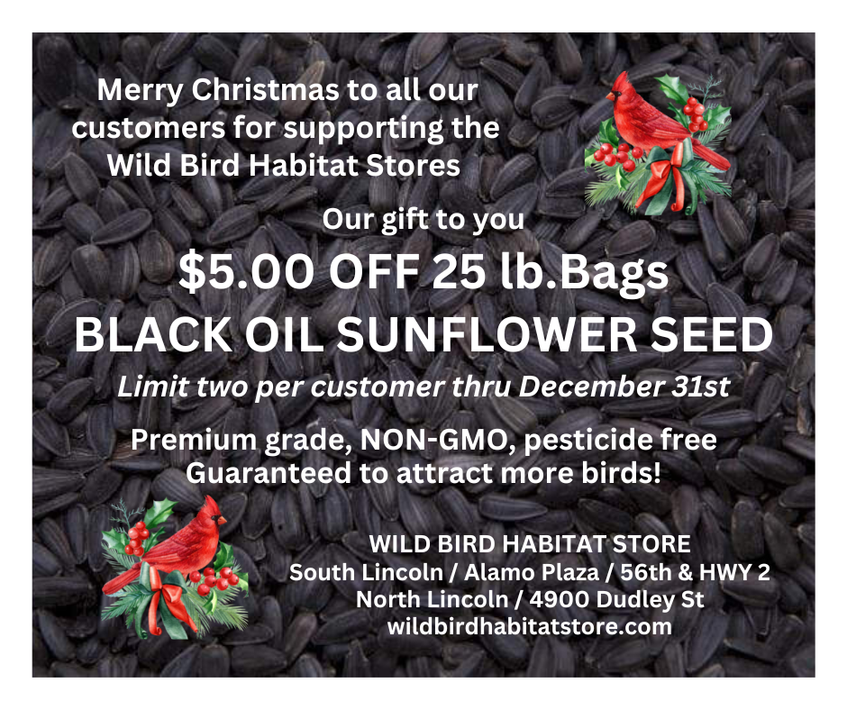 Merry Christmas from the Wild Bird Habitat Stores