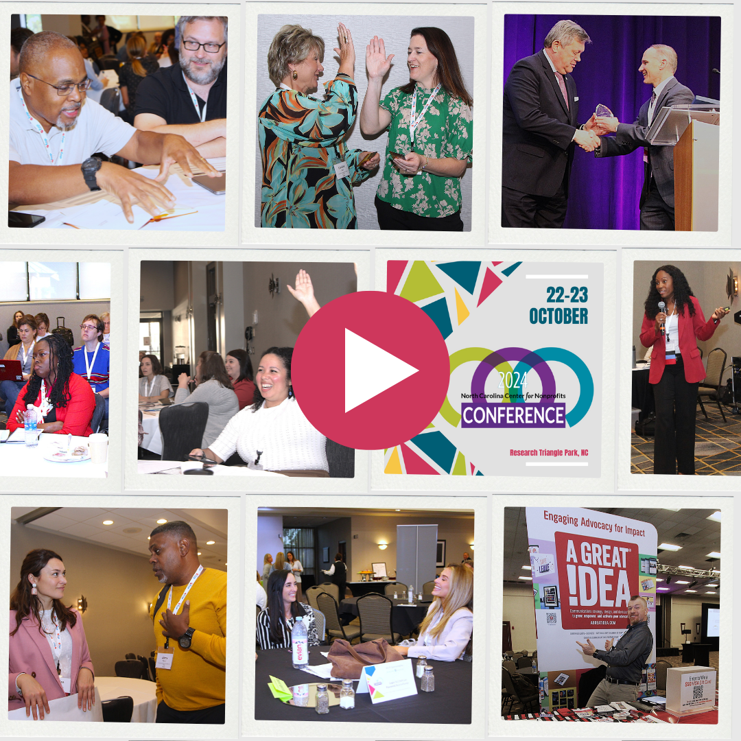 Photo collage from the 2024 Conference for North Carolina's Nonprofits
