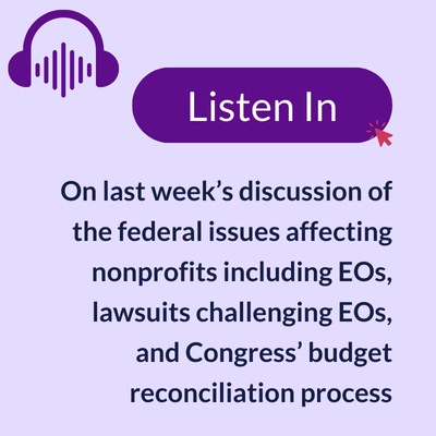 'Listen In' with headphones graphics