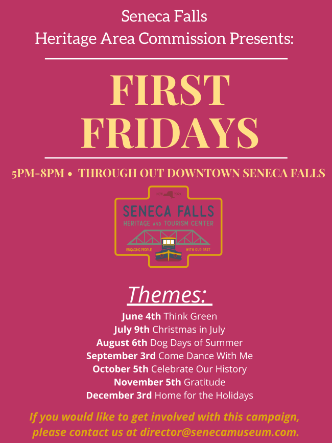 Tonight First Friday in Downtown Seneca Falls!