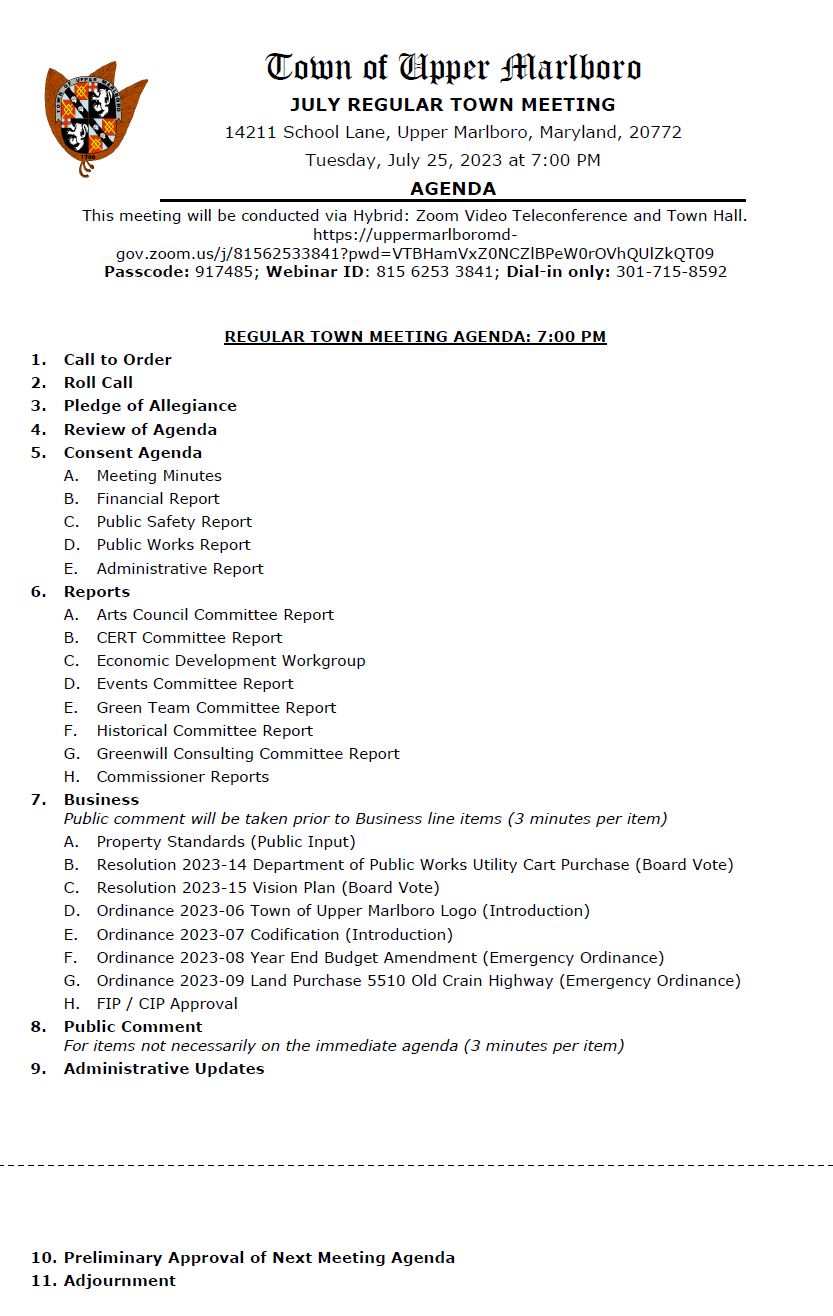 Town of Upper Marlboro