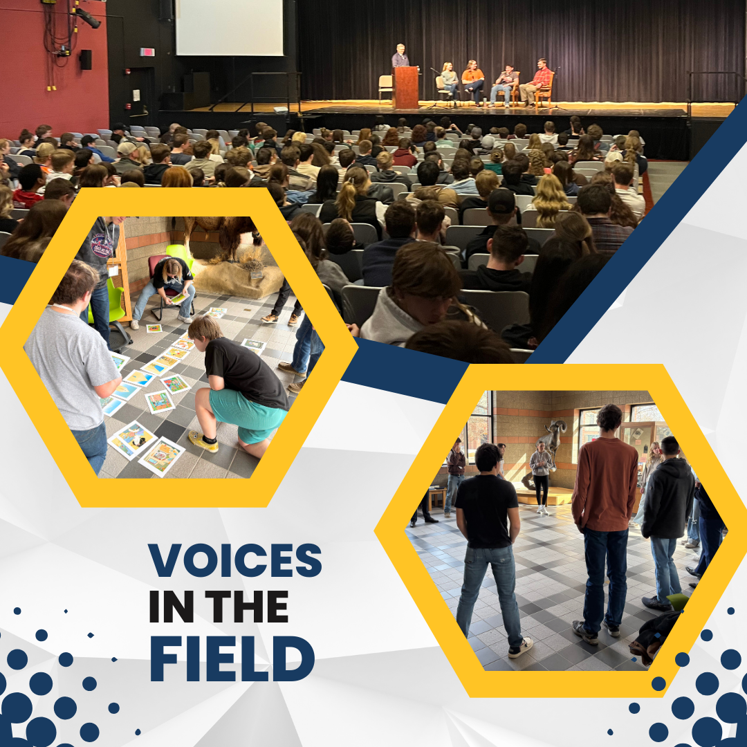Various photos of students at Voices Northwest.