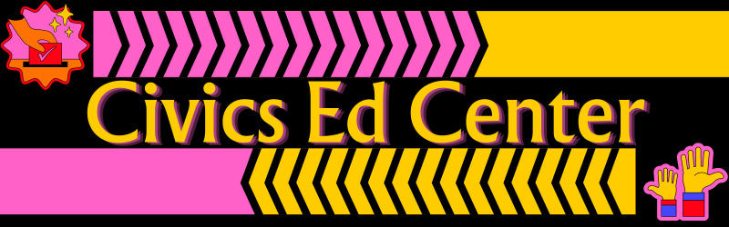 Graphic that reads civics ed center.